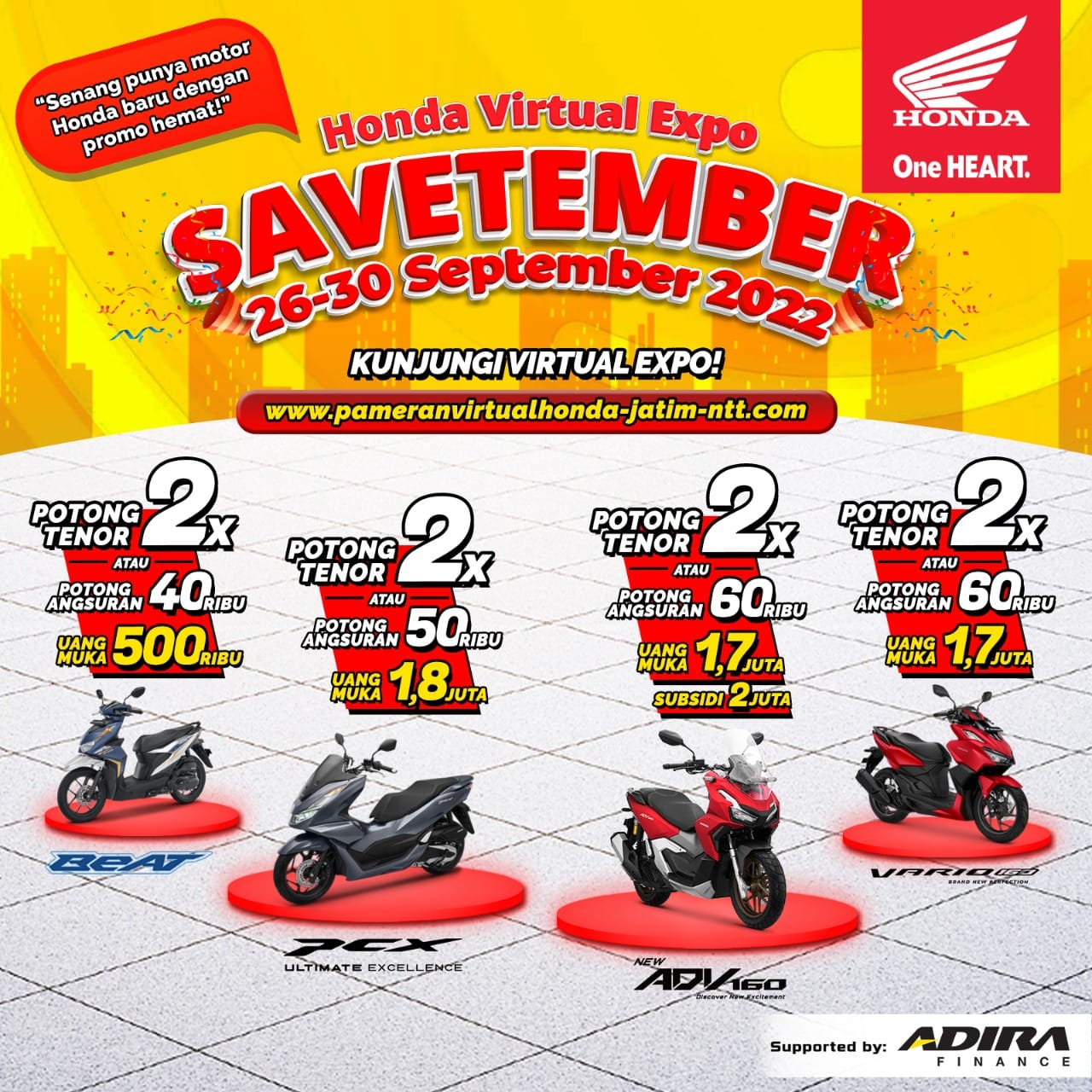 Honda Virtual Expo : Savetember Bertabur Promo.